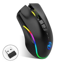 TD® Souris Gaming filaire Lumineuse USB Électroluminescente à LED / 7 Boutons programmables / Lumineuse / Noire 