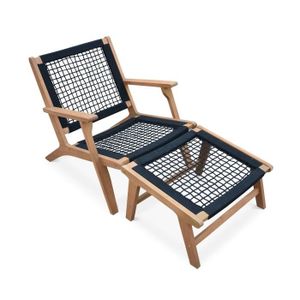 Bluebd Fauteuil de Relaxation Pliable Bordeaux