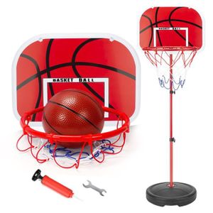 Panier de basket pour enfants / support de basket + 2 petites balles de  12CM + pompe (couleur) - Cdiscount Sport
