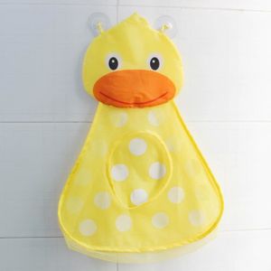 JOUET DE BAIN Canard - Filet de rangement pour jouets de bain pour bébé, sac en filet avec aspiration de bain pour enfants