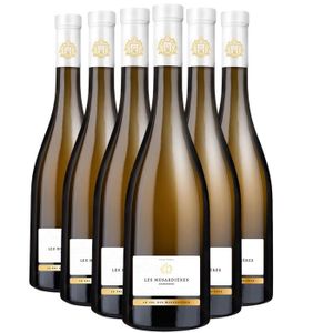 VIN BLANC Les Musardières Chardonnay Blanc 2021 - Lot de 6x75cl - Le Val des Musardières - Vin Blanc de Bourgogne - Appellation VDF Vin de