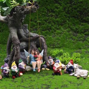 Elixir - Ensemble de nain de jardin miniature de yoga Mini décoration de  nain de jardin - Petite déco d'exterieur - Rue du Commerce