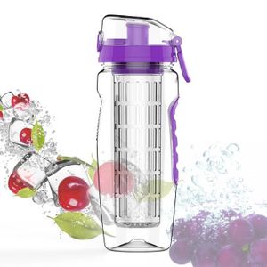 Nouveau Interfuse sport jus de fruits à la perfusion Infuseur bouteille d'eau bpa libre 7 couleurs