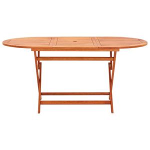 TABLE DE JARDIN  BET Table de jardin pliable 160x85x74 cm Bois d'eu