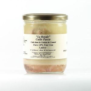 PATÉ FOIE GRAS Caille confite farce royale au foie gras, 350g