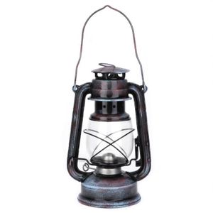 LAMPE - LANTERNE Fdit lanterne à pétrole Lampe à pétrole classique de 24 cm Lampe à huile de lanterne à kérosène vintage Lampe de camping en