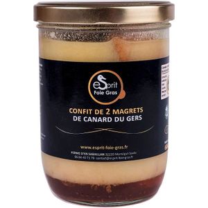 PATÉ FOIE GRAS Conserve Et Bocau - Foie Gras Confit 2 Magrets Canard Du Gers 600 G Conserverie Familiale Plat Cuisiné
