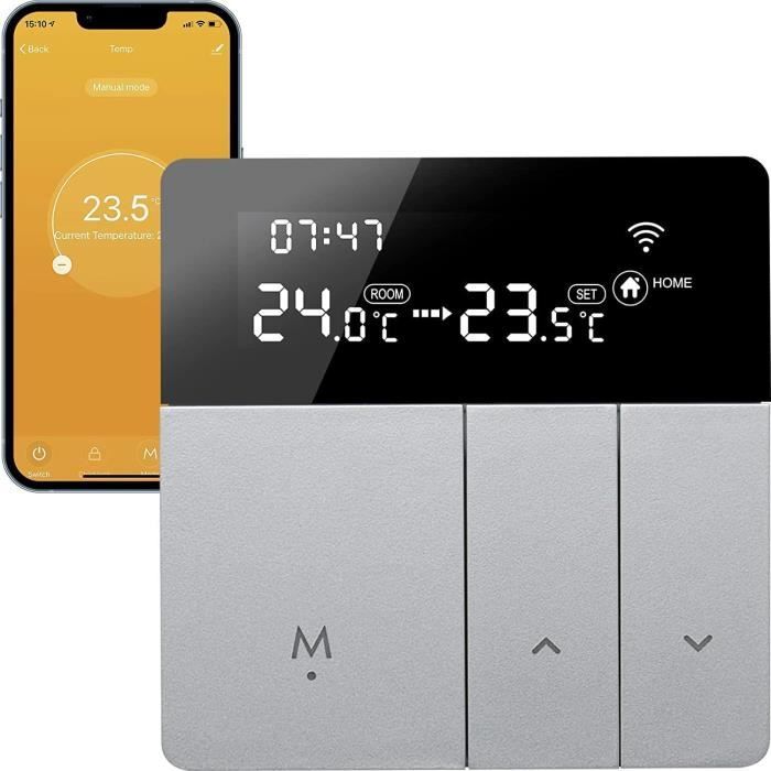 Beok Tuya Thermostats intelligents Thermostat de chauffage Thermostat  d'ambiance Thermostat Wifi Thermostat pour le chauffage d[35] - Cdiscount  Bricolage