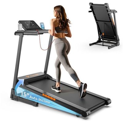 Tapis De Course, 6 En 1 Tapis De Marche Pliable Avec Enceinte Bluetooth – Inclinaison 10%, Moteur Silencieux 3,0 Cv, 12 Km/H - Sport Tapis De Course, 6 En 1 Tapis De Marche Pliable Avec Enceinte Bluetooth – Inclinaison 10%, Moteur Silencieux 3,0 Cv, 12 Km/H - Sport
