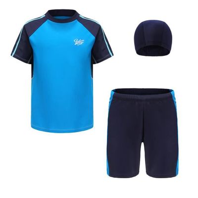 Maillot De Bain Garçon Manches Courtes - Anti-UV Et Résistant Au Chlore, Pour Piscine Et Plage