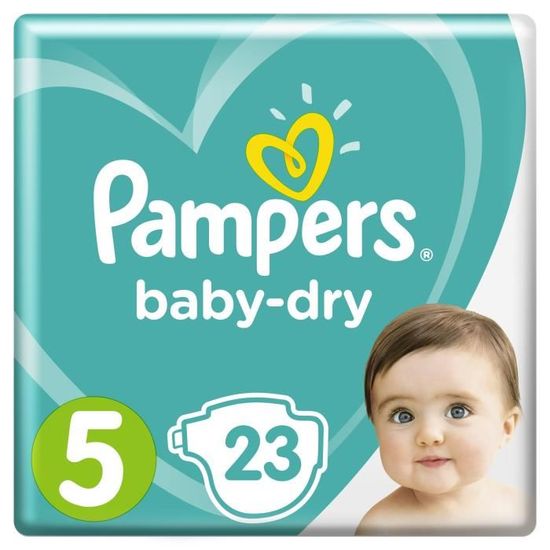 Couches baby dry T5 x 23 Pampers