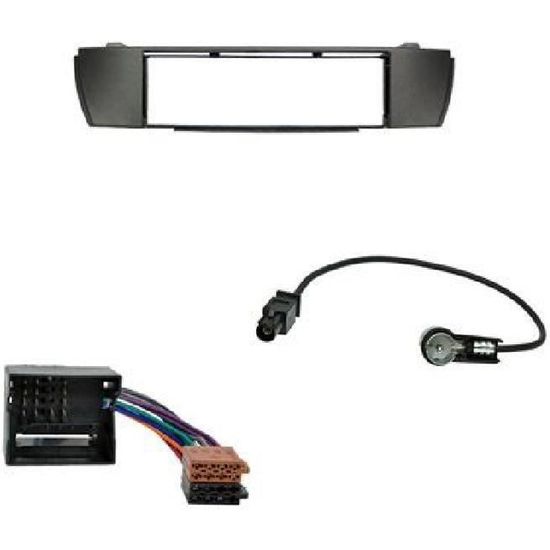 Autoradio Installation Cadre Panneau Câble Adaptateur Set pour bmw z4 e85 e86 1-din Noir 