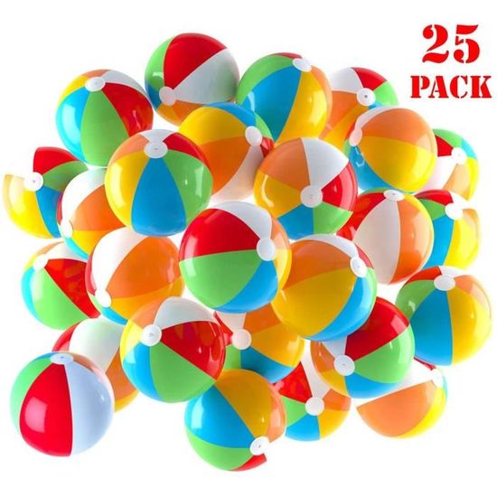 Lot De 4 Ballons D'eau Gonflables Colorés 30 Cm - PVC épais, Valve Anti-fuite, Pour Piscine, Plage, Jeux D'été