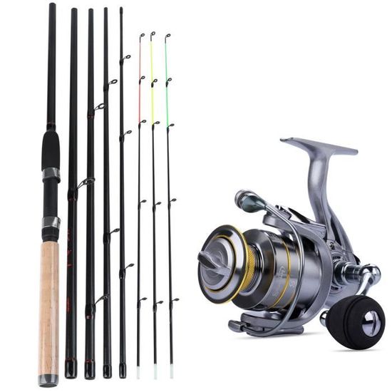 Pack Canne à Pêche 2,1m + Moulinet 2000 + Tresse 0,20mm – Neuf, Prêt à Pêcher