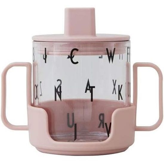 Design Letters Couvercles Pour Paille Réutilisables Voyage | Couvercle De Paille Tritan Cup Pour Bébé Et Enfants | Verre à Boire Personnel| Sans BPA & BPS Maintient La Paille En Place Avec