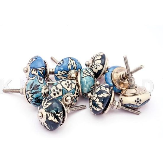 Zalati Lot De 10 Boutons Interchangeables Verre 18mm Pour Bijoux Snap - Style Aléatoire