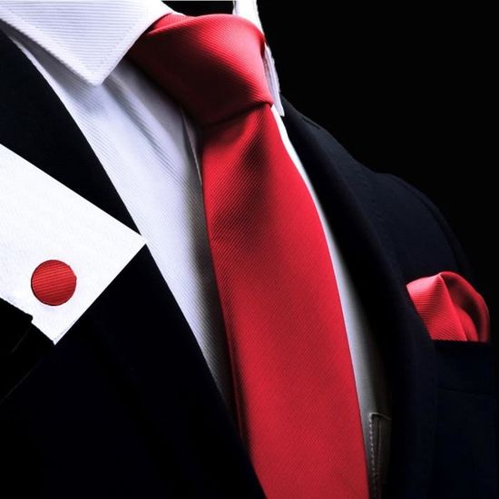 Men/'s Plain Cravate//Tie Bar//boutons de manchette or//Clair Plaqué Jeux cadeau pour les occasions