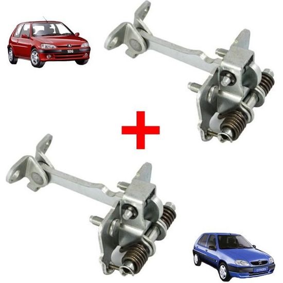 Arrêt De Porte (tirant) Avant Gauche Ou Droit Pour Peugeot 106 / Citroën Saxo - Lot De 2 - Neuf - 2 Ans Garantie