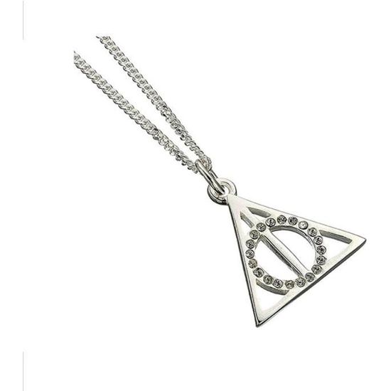 Harry Potter Collier Reliques De La Mort Avec Cristaux Swarovski Gris Achat Vente Sautoir Et Collier Hp Collier Reliques Mort Sw Soldes Sur