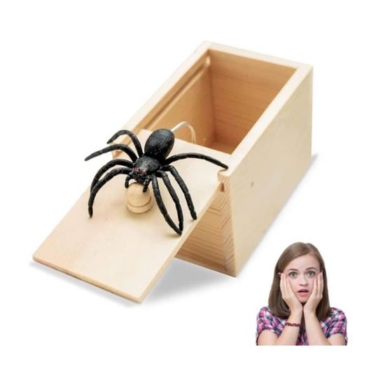 Générique Farce Araignée Halloween - Boîte Effrayante avec Fausses Araignées Jouet à Blague,Jouet Pratique pour Fêtes Adultes Générique Farce Araignée Halloween - Boîte Effrayante avec Fausses Araignées Jouet à Blague,Jouet Pratique pour Fêtes Adultes