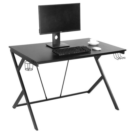 Bureau d’ordinateur Informatique Table de Jeu Table d’étude Table de Travail Meuble de Bureau pour Ordinateur Portable Table