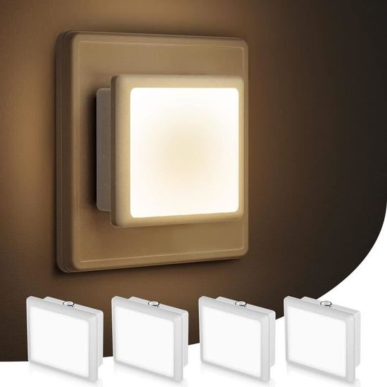 Veilleuse LED Avec Détecteur De Mouvement - 2 Pack, Lumière Douce 2700K Pour Couloir, Chambre, Escaliers