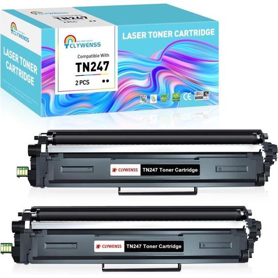 TN-243 TN247 Toner compatibel met Brother TN 247 TN243 voor DCP-L3550CDW HL-L3230CDW MFC-L3770CDW MFCL3750CDW MFC-L3750CDW HL-L3210CW,5 tonercartridge