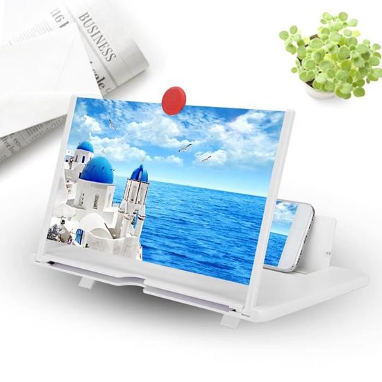 Agrandisseur D'écran Téléphone 20 Pouces - Loupe 3D/5x Pour Films - Compatible Tous Smartphones