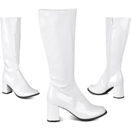 bottes blanches pas cher