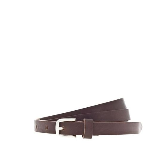 Ceinture Femme VANZETTI uni Cuir Marron fonce 1 5 cm Marron fonce Cdiscount Pret a Porter