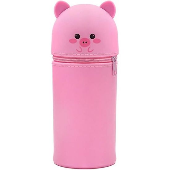 Trousse Ecole 2 En 1 En Silicone Souple, Trousse Scolaire