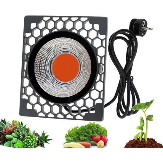 Lampe De Croissance LED 45W - Spectre Complet Avec UV/IR - 144 LEDs (rouge/bleu/blanc) - Pour Plantes D'intérieur, Semis