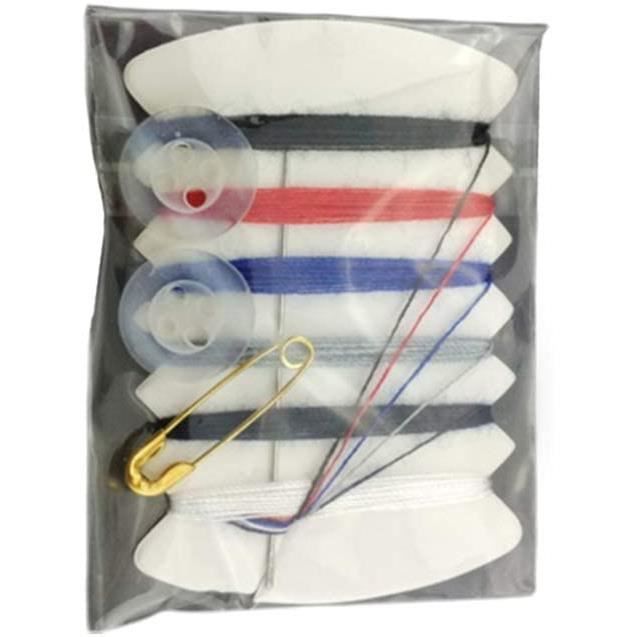 Kit De Couture Mini 10 Boîtes Asyduey - Aiguilles Pré-Enfilées, Fils, Boutons, Épingles - Trousse De Voyage