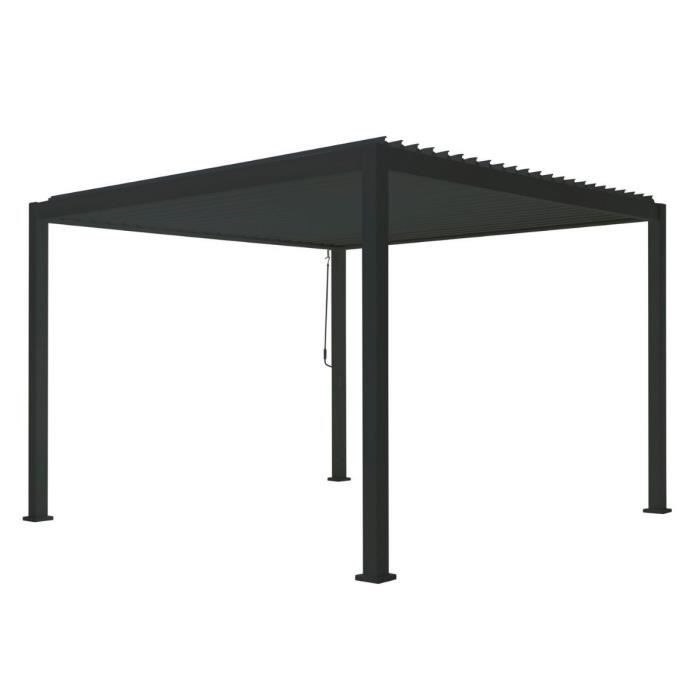PERGOLA BIOCLIMATIQUE OMBREA 3X3 Autoportante - Anthracite