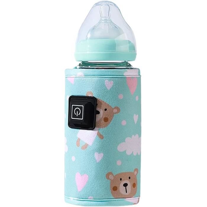 Sac Isotherme Biberon KGDUYC - Portable, Accrochable, Garde Au Chaud 2-4h (rose)