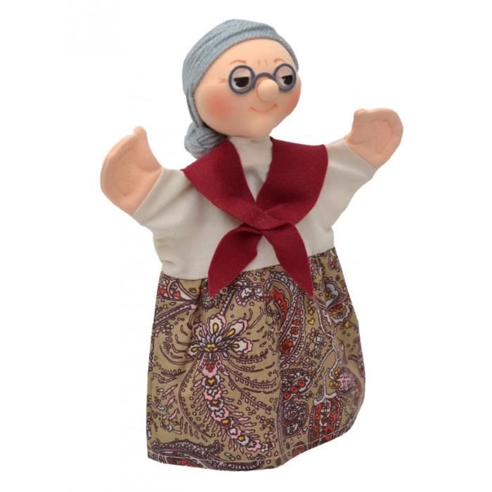 Marionnette à Main Magicien – 27 Cm – Textile – Fabriquée En République Tchèque