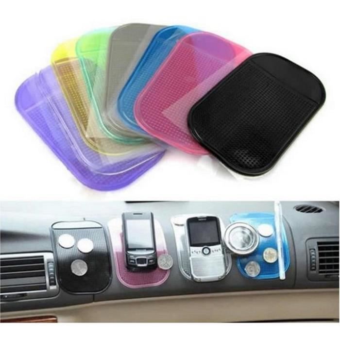 2pcs - Support COLLANTE antidérapant - pour téléphone - clés - lunettes - argent ...etc