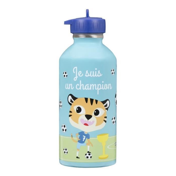 Gourde Inox Enfant - Je Suis Un Champion - Draeger Paris