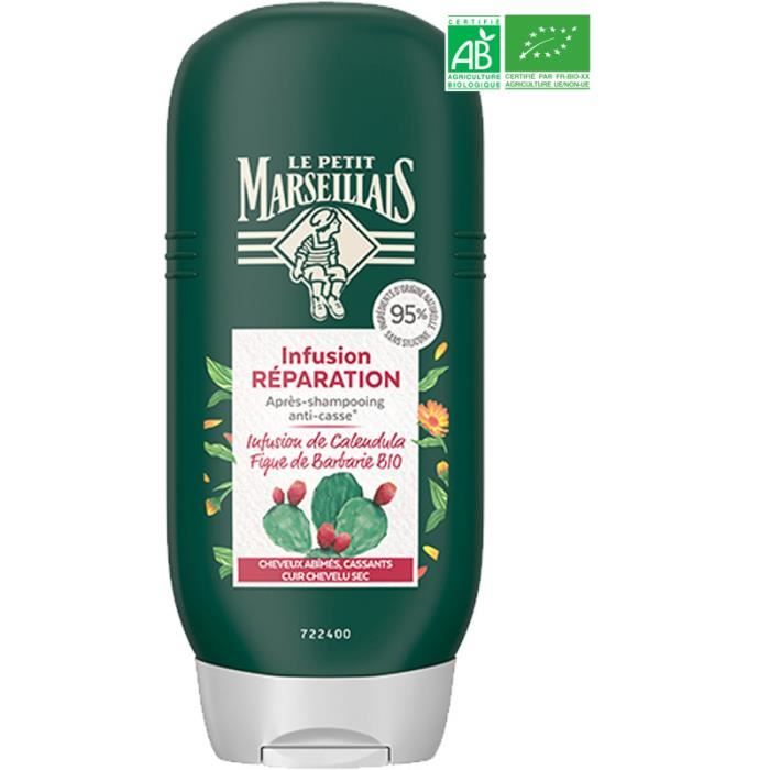 Le Petit Marseillais Après-Shampooing Infusion Réparation Calendula et Figue de Barbarie Bio 200ml