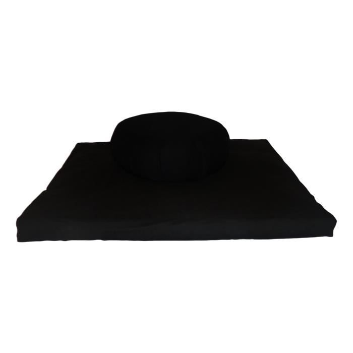 Set Zafu + Zabuton confort plus Noir
