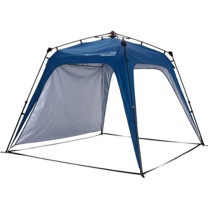 Lumaland x Where Tomorrow Tonnelle de Jardin – 1 Panneau Latéral Inclus - Pavillon de Camping – Forte Protection Intempérie - Bleu
