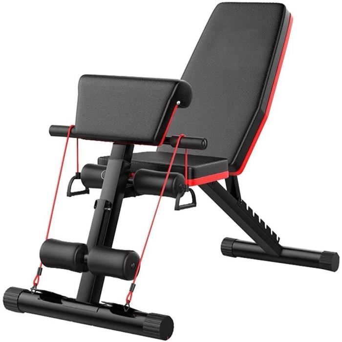 BANC DE MUSCULATION WZ Banc Musculation Pliable Multifonction pour Lentraicircnement Complet du Corps Banc dexercice Multifoncti455