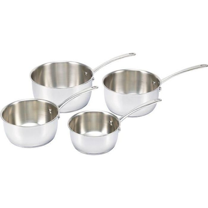 Casserole en inox 14 à 20 cm belvia x4