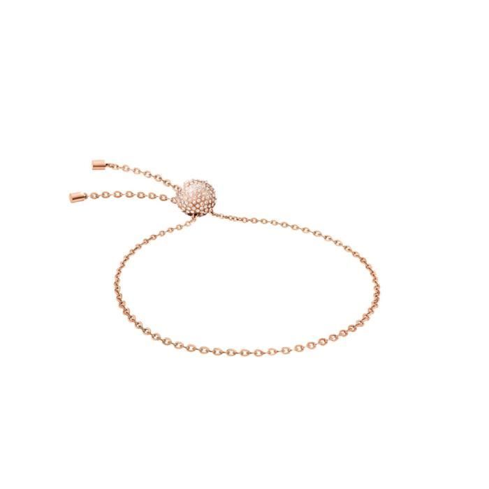 Calvin Klein Side - Bracelet femme - KJ5QPB1401 - Acier inoxydable rose - Boucle boule - Cristaux