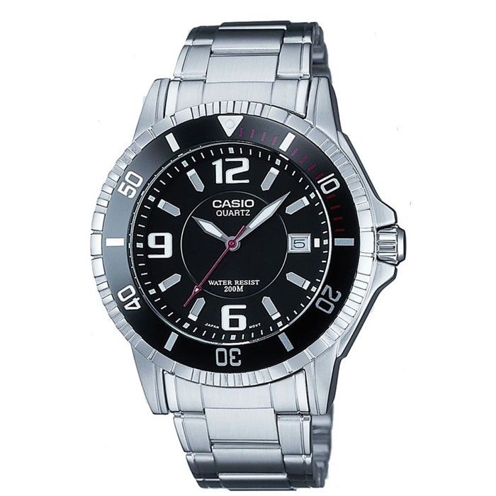 CASIO - Montre en acier inoxydable - BASIC - Gris