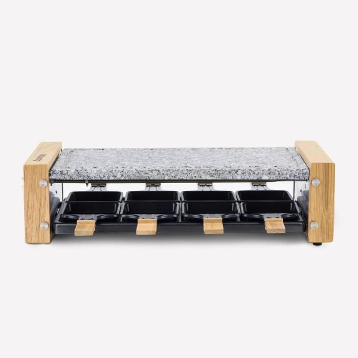 APPAREIL raclette et pierre à cuire 8 personnes design bois