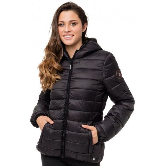 GEOGRAPHICAL NORWAY Doudoune à capuche ANNA Noir - Femme