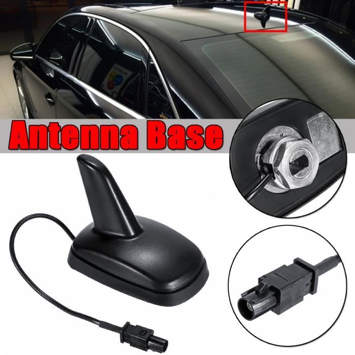 NEUFU Base d'Antenne Noire Aileron de Requin Pour Voiture VW Golf 5 6 Passat B6 9N AUDI A3 A4 A6