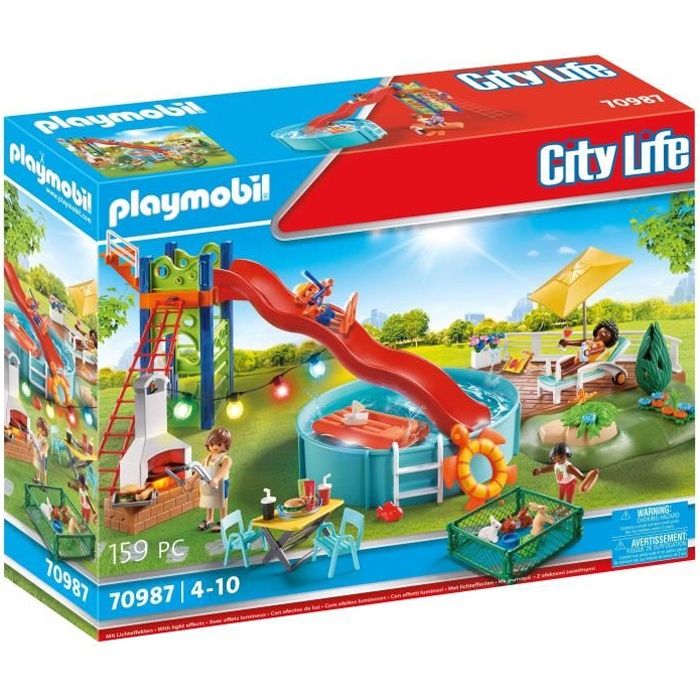 PLAYMOBIL - 70987 - City Life - Espace Détente avec Piscine