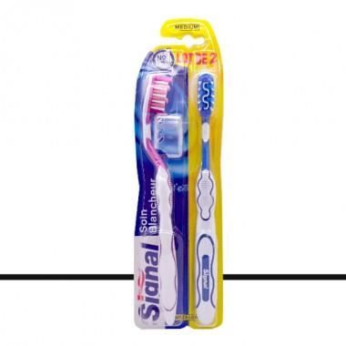 Signal - Lot de 2 Brosses à Dents Soin Blancheur - Medium